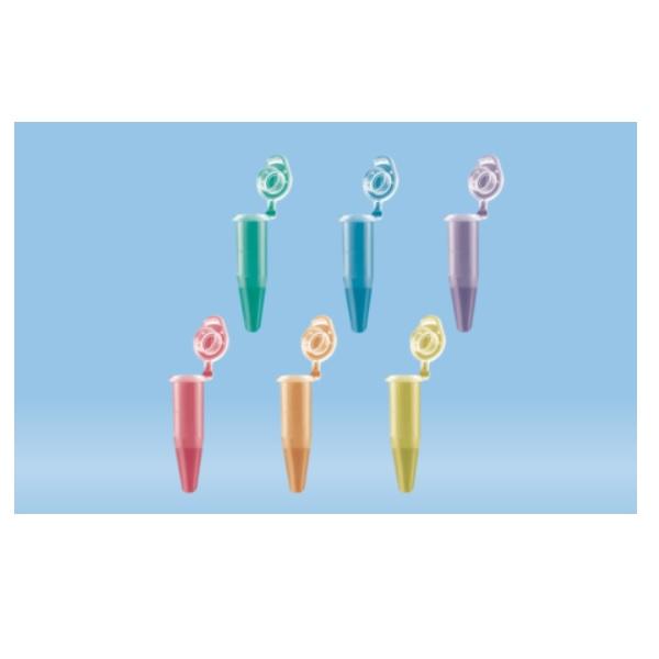 Sarstedt™ PCR Single Tube, 0.5 ml, PCR Performance Tested, Colour Mix, PP, Flat Cap