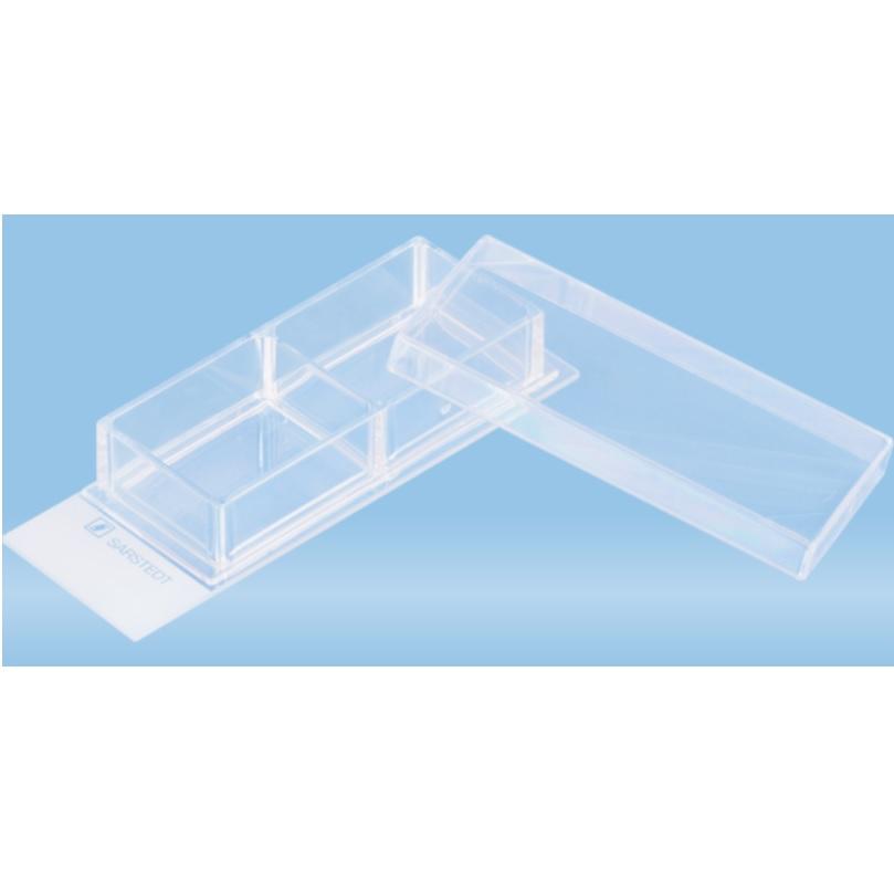 Sarstedt™ x-well Cell Culture Chamber, 2-well, On Glass Slide, Removable Frame