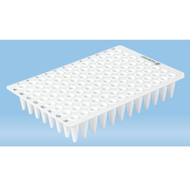 Sarstedt™ PCR Plate Non Skirt, 96 Well, White, High-Profile, 150 µl, PCR Performance Tested, PP