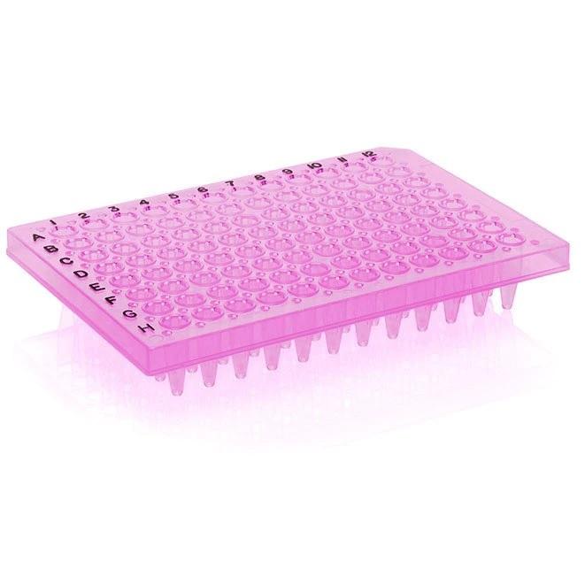 Thermo Scientific™ PCR Plate, 96-well, semi-skirted, flat deck, black lettering, Purple
