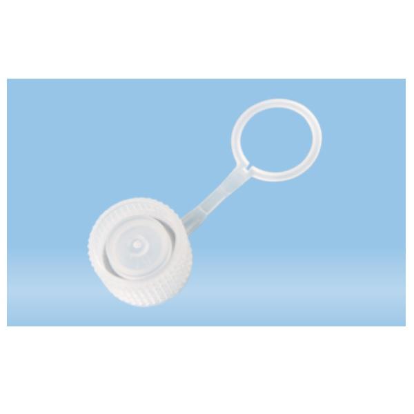 Sarstedt™ Screw Cap, Natural, Suitable For Screw Cap Micro Tubes, With Retaining Loop