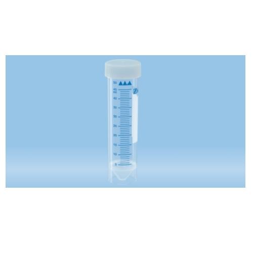 Sarstedt™ Screw Cap Tube, 50 ml, (LxØ): 115 x 28 mm, PP, With Print, Non-cytotoxic, 25 piece(s)/bag, Natural Cap
