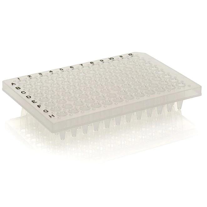 Thermo Scientific™ PCR Plate, 96-well, semi-skirted, flat deck, black lettering, Green