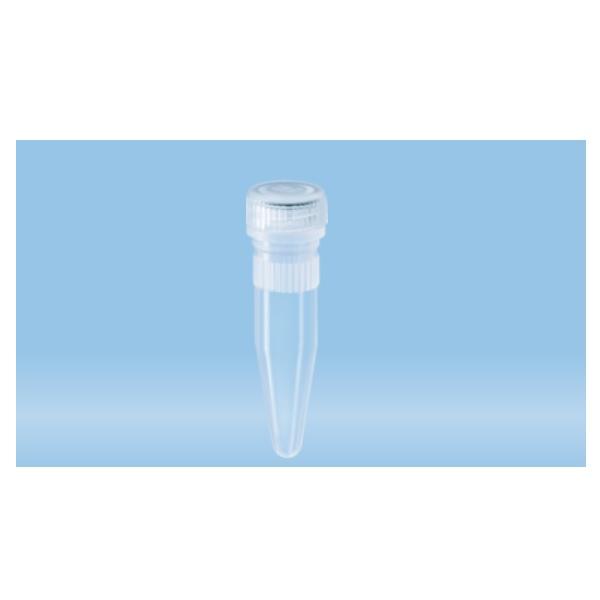 Sarstedt™ Screw Cap Micro Tubes, 1.5 ml, Conical Base,Sterile, With knurling