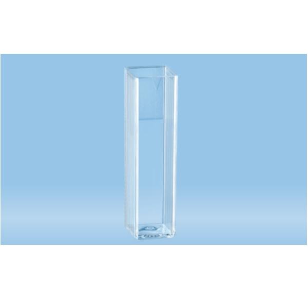Sarstedt™ Cuvette, 4 ml, (HxW): 45 x 12 mm, PMMA, Transparent, Optical Sides: 2