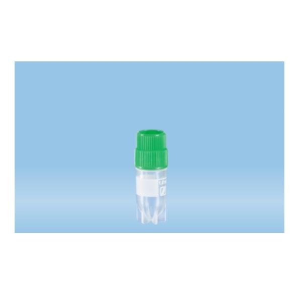 Sarstedt™ CryoPure Tubes, 1.2 ml, Quickseal Screw Cap, Green
