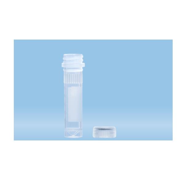 Sarstedt™ Screw Cap Micro Tubes, 2 ml, Skirted Conical Base, With Knurling, With O-ring, With Printed Writing Space