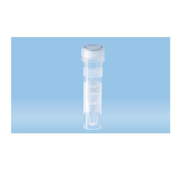 Sarstedt™ Screw Cap Micro Tubes, 1.5 ml, PCR Performance Tested, Low DNA-binding, Skirted Conical Base