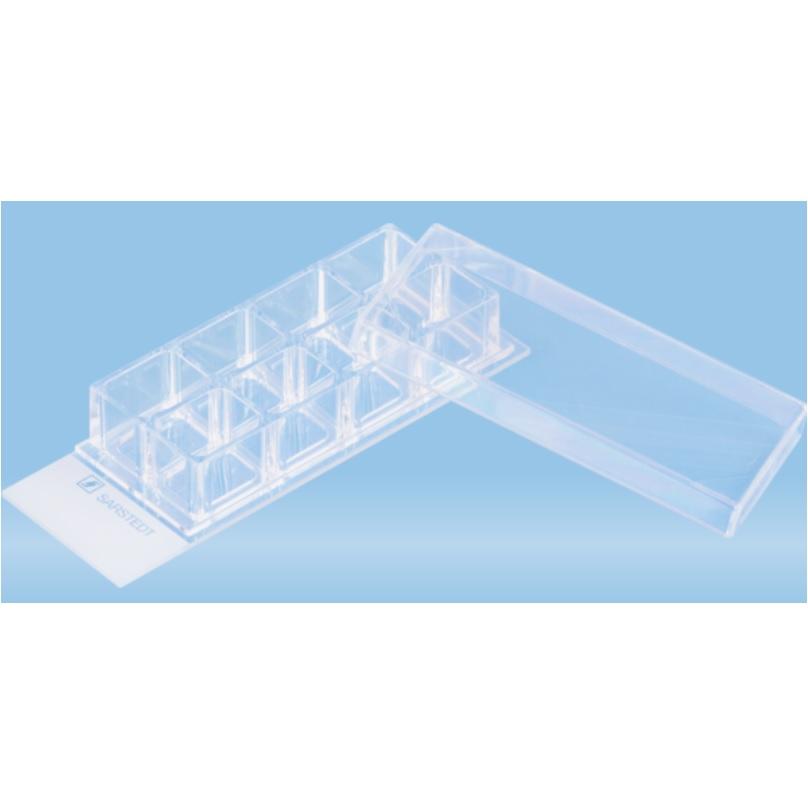 Sarstedt™ x-well Cell Culture Chamber, 8-well, On Glass Slide, Removable Frame