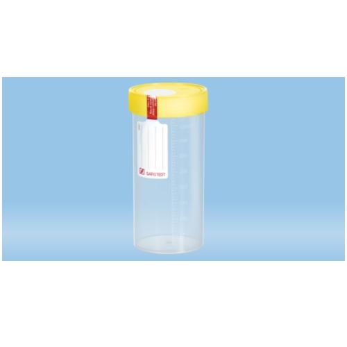 Sarstedt™ Multi-purpose Container, 500 ml, (ØxH): 70 x 150 mm, Graduated, PP, With Safety Label