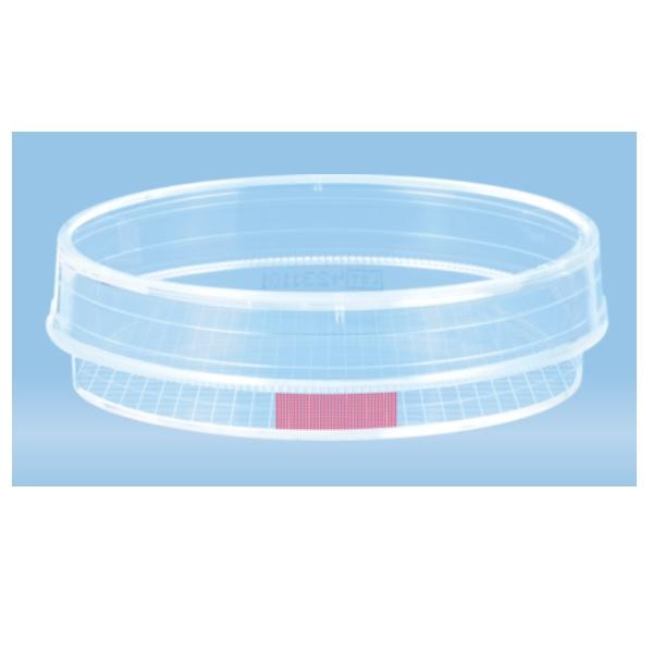 Sarstedt™ Cell Culture Dish, (ØxH): 60 x 15 mm, Standard, With Grid, Red