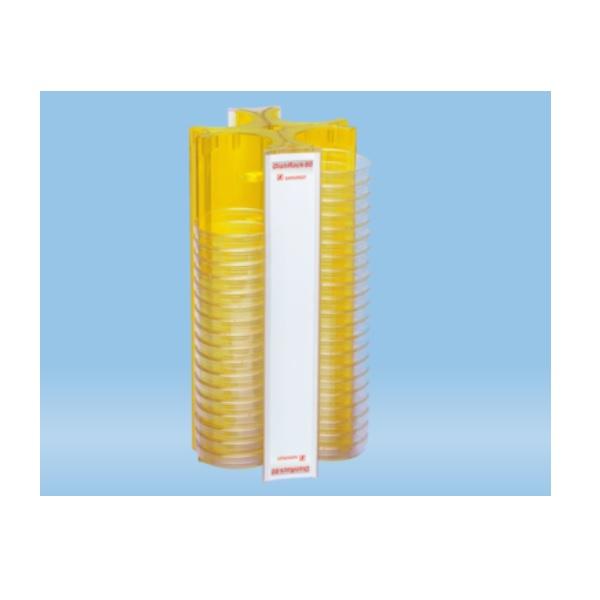 Sarstedt™ DishRack, Height: 370 mm, For 88 Petri Dishes With 92 mm-Ø, Yellow