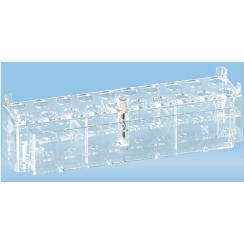 Sarstedt™ Rack, PC, 10 x 2, Suitable For Tubes, All S-Monovette Diameters , 257 x 74 x 55 mm