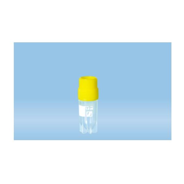 Sarstedt™ CryoPure Tubes, 1.2 ml, Quickseal Screw Cap, Yellow
