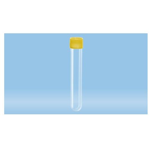 Sarstedt™ Screw Cap Tube, 13 ml, (LxØ): 101 x 16.5 mm, PP, Sterile,  500 piece(s)/bag, Yellow Cap