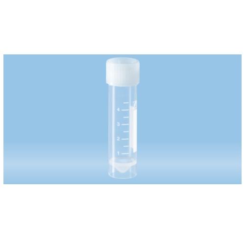 Sarstedt™ Screw Cap Tube, 5 ml, (LxØ): 57 x 15.3 mm, PP, With Print, Sterile, 100 piece(s)/bag