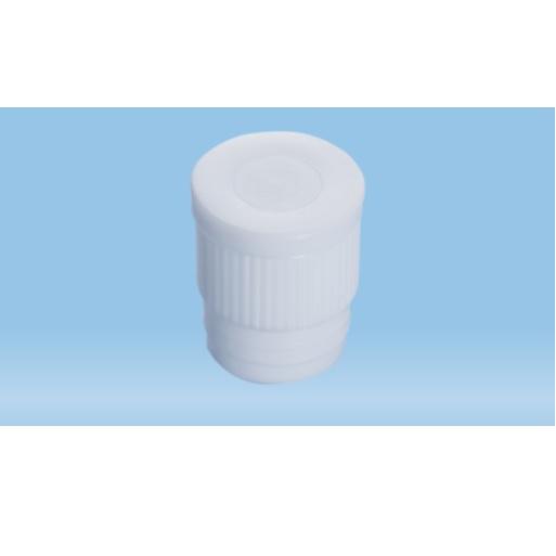 Sarstedt™ Push Cap, White, Suitable For Tubes Ø 15.5, 16, 16.5, 16.8 and 17 mm, Standard cap