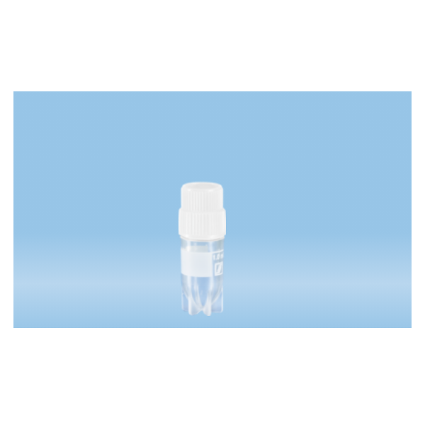 Sarstedt™ CryoPure Tubes, 1.2 ml, Quickseal Screw Cap, White