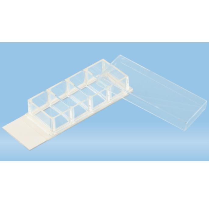 Sarstedt™ x-well Cell Culture Chamber, 4-well, On lumox® slide, Removable Frame