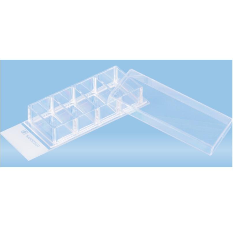 Sarstedt™ x-well Cell Culture Chamber, 4-well, On Glass Slide, Removable Frame