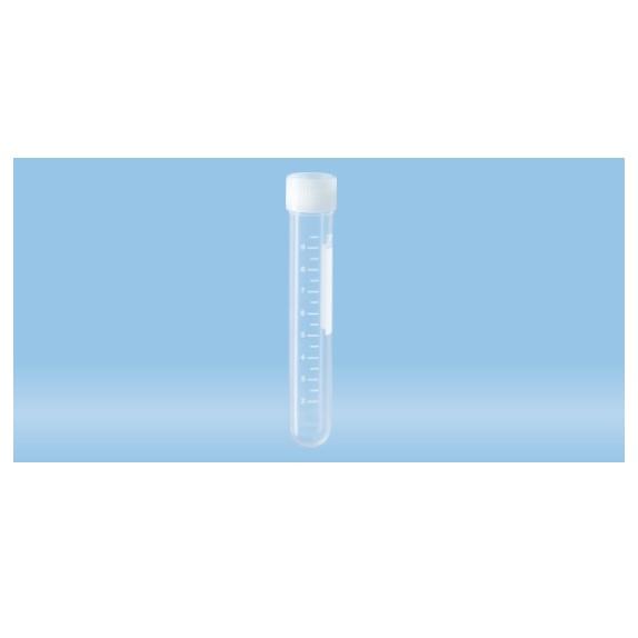 Sarstedt™ Screw Cap Tube, 10 ml, (LxØ): 92 x 15.3 mm, PP, With Print, Transparent