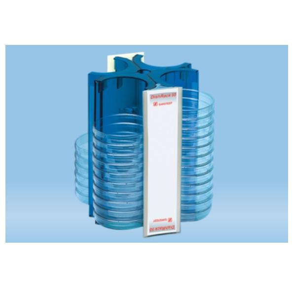 Sarstedt™ DishRack, Height: 240 mm, For 52 Petri Dishes With 92 mm-Ø, Blue