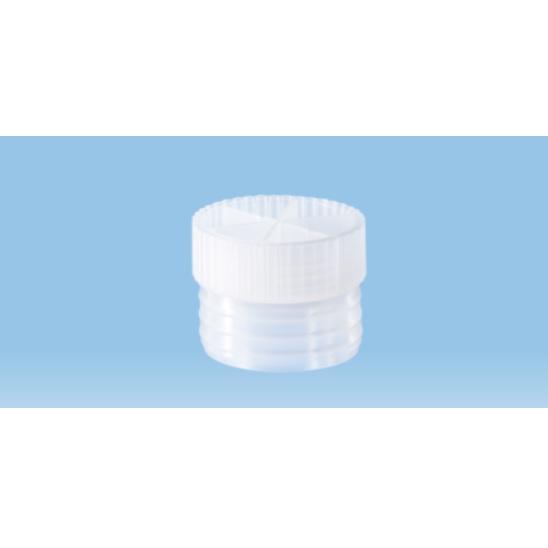 Sarstedt™ Push Cap, Natural, Suitable For Tubes Ø 24.8 mm