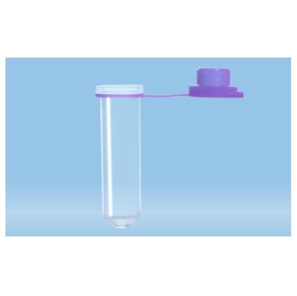 Sarstedt™ Reaction Tube, 2 ml, PP, Cap Attached, 500 piece(s)/bag, Violet