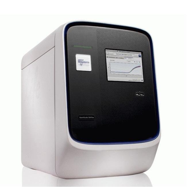 Applied Biosystems™ QuantStudio™ 12K Flex Real-Time PCR System, Array Card block, laptop