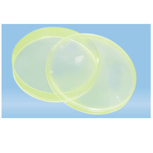 Sarstedt™ Petri Dish, 92 x 16 mm, With Ventilation Cams, Yellow