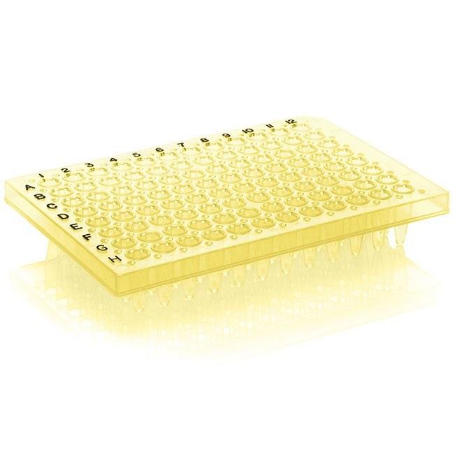 Thermo Scientific™ PCR Plate, 96-well, semi-skirted, flat deck, black lettering, Yellow
