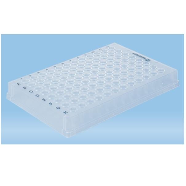 Sarstedt™ PCR Plate Full Skirt, 96 Well, Transparent, Low-Profile, 100 µl, Low protein-binding, PCR Performance Tested, PP