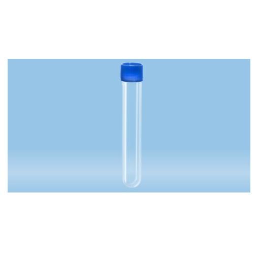 Sarstedt™ Screw Cap Tube, 13 ml, (LxØ): 101 x 16.5 mm, PP, Sterile,  500 piece(s)/bag, Blue Cap