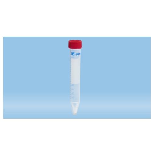 Sarstedt™ Screw Cap Tube, 15 ml, (LxØ): 120 x 17 mm, PP, With Print, 50 piece(s)/polystyrene containers, Sterile