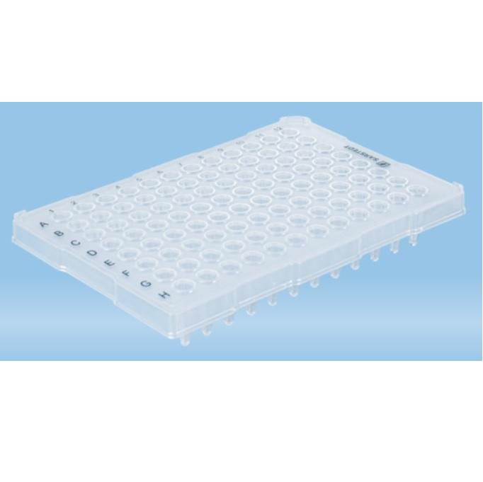 Sarstedt™ PCR Plate Half Skirt, 96 Well, Transparent, High-Profile, 200 µl, Biosphere® plus, PP