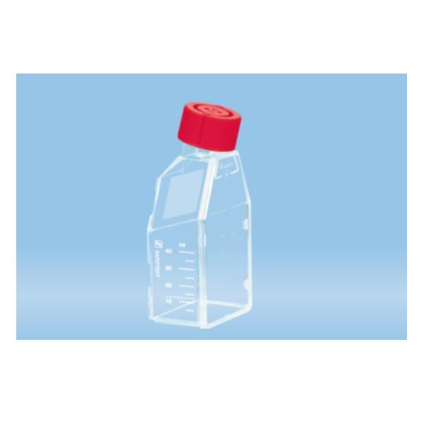 Sarstedt™ Cell Culture Bottle, T-25, Standard, Filter Cap, Red