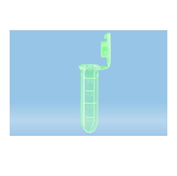 Sarstedt™ Reaction Tube, 2 ml, PP, Cap Attached, 500 piece(s)/bag, With Graduations, Green