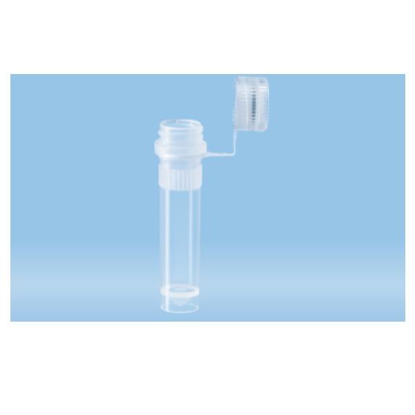Sarstedt™ Screw Cap Micro Tubes, 2 ml, 20000 x g , With knurling,  Cap Attached