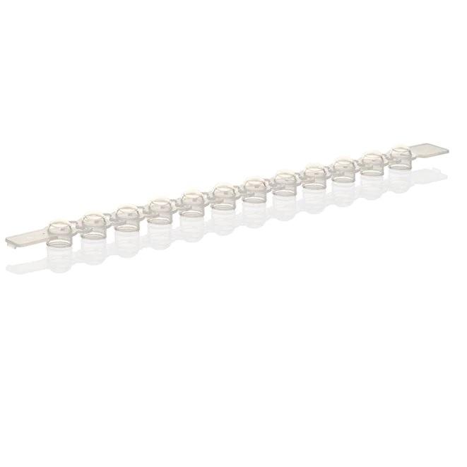 Thermo Scientific™ Domed PCR Caps, strips of 8, Natural
