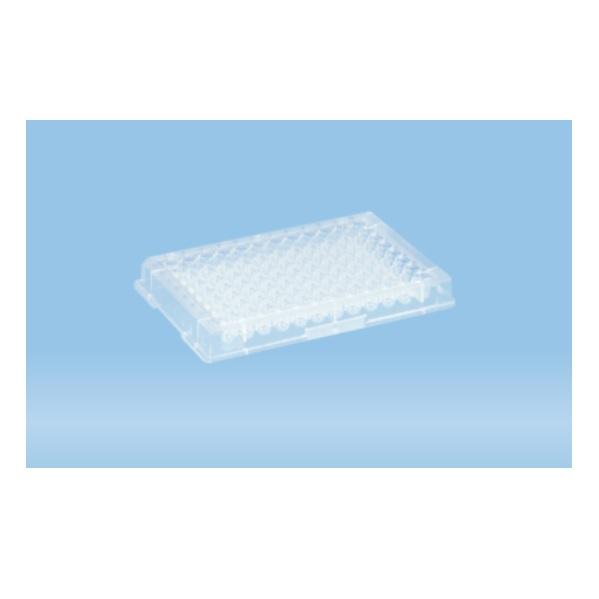 Sarstedt™ ELISA Plate, 96 Well, Round Base, PS, Transparent, High Binding