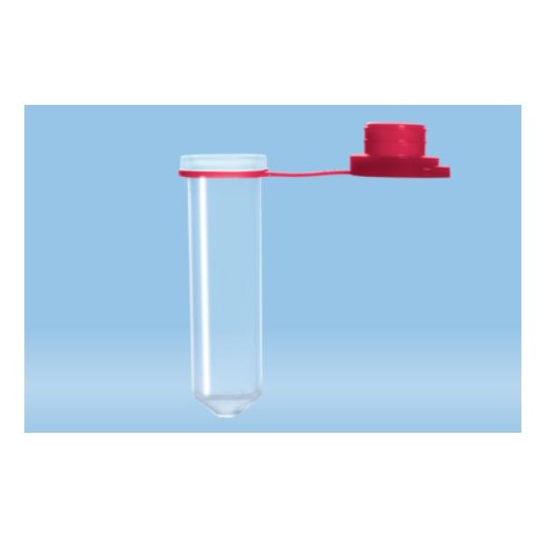 Sarstedt™ Reaction Tube, 2 ml, PP, Cap Attached, 500 piece(s)/bag, Red