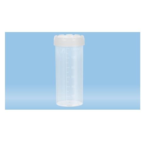 Sarstedt™ Multi-purpose Container, 120 ml, (ØxH): 44 x 105 mm, Graduated, PP, 250 pcs./bag