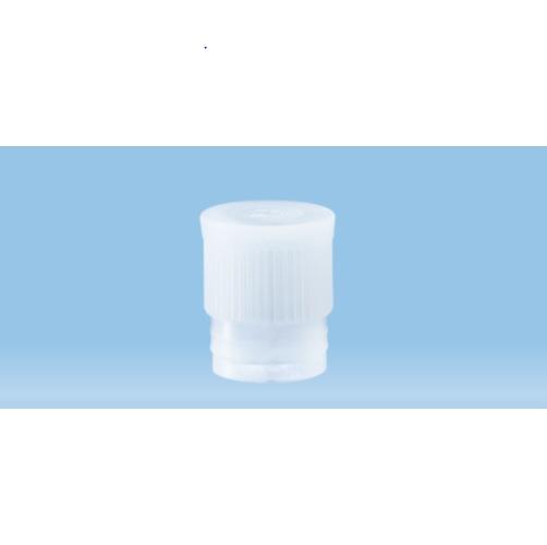 Sarstedt™ Push cap, Natural, Suitable For Tubes Ø 15.5, 16, 16.5, 16.8 and 17 mm