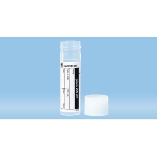 Sarstedt™ Screw cap tube, 5 ml, (LxØ): 57 x 16.5 mm, PP, With Paper Label