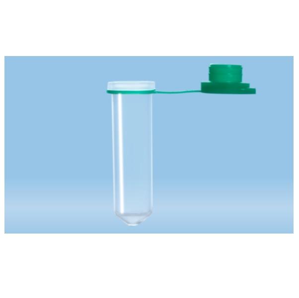Sarstedt™ Reaction Tube, 2 ml, PP, Cap Attached, 500 piece(s)/bag, Green