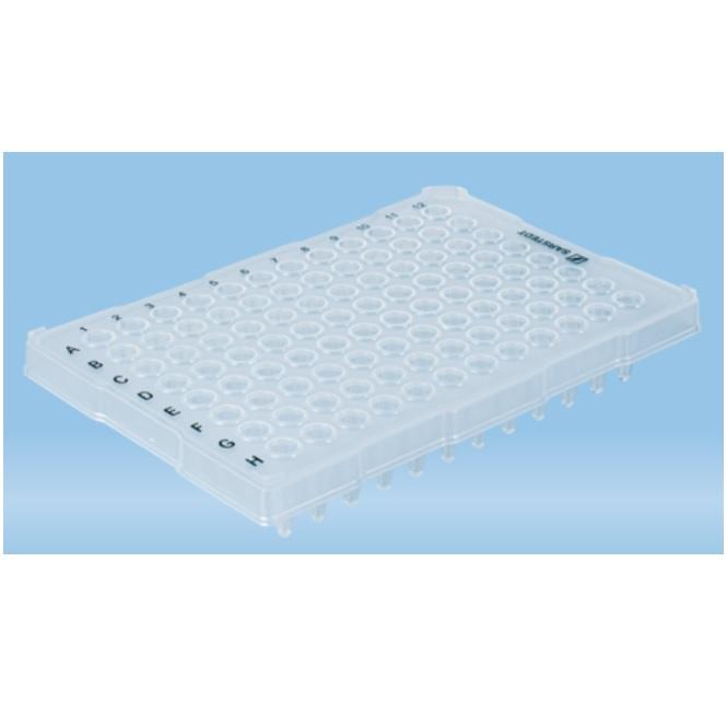 Sarstedt™ PCR Plate Half Skirt, 96 Well, Transparent, High-Profile, 200 µl, Low DNA-binding, PCR Performance Tested, PP