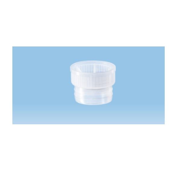 Sarstedt™ Push Cap, Natural, Suitable For Tubes Ø 21.5 mm