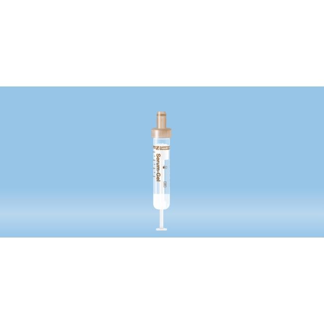 S-Monovette® Serum Gel, 4 ml, Cap Brown, (LxØ): 75 x 13 mm, With Plastic Label