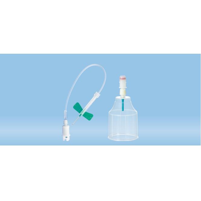 Safety-Multifly® BKF Set, 21G x 3/4'', Green, Tube Length: 200 mm, With Blood Culture Adapter