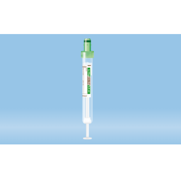 S-Monovette® Lithium Heparin Gel, 2.6 ml, Cap Green, (LxØ): 65 x 13 mm, With Paper Label